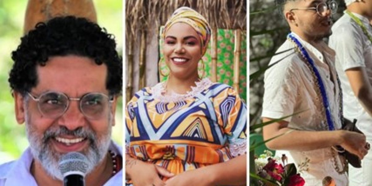 Prof. Thiago Florencio, Mãe Brígida e Josué Farias / Fotos: Divulgação